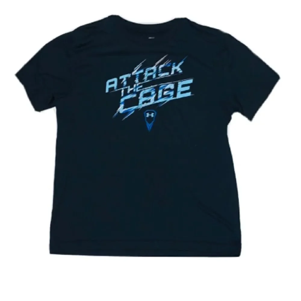 Boys Under Armour black t-shirt size L